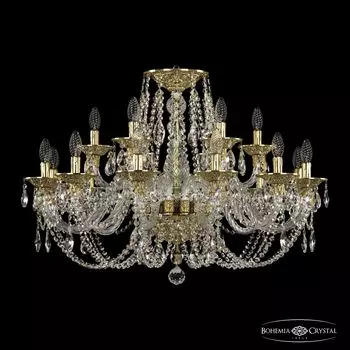 Подвесная хрустальная люстра 1606 Bohemia 16106/12+6/300 G