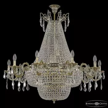 Подвесная люстра Bohemia 2110 2110H203/8/100IV/Y1 GB Leafs