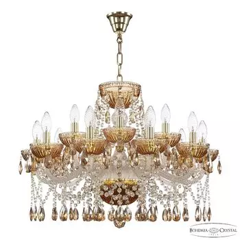 Подвесная люстра Bohemia 5413 5413/10+5/240 G Amber/M-1G K721