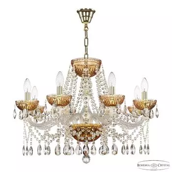 Подвесная люстра Bohemia 5413 5413/8/240 G Amber/M-1G