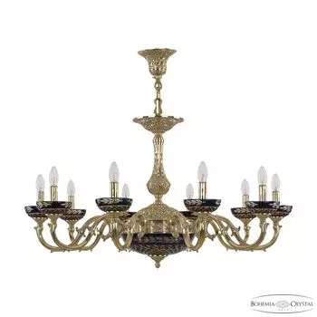 Подвесная люстра Bohemia 7201 72101P/10/300 G P Amber-Blue/H-1J