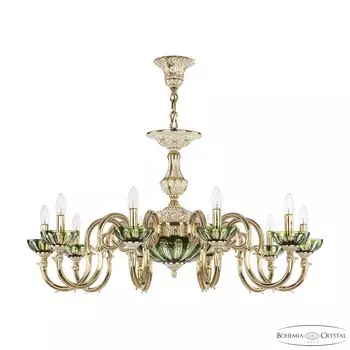 Подвесная люстра Bohemia 7203 72203P/10/300 GW P Clear-Green/H-1H