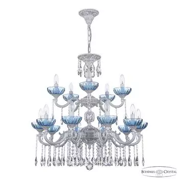 Подвесная люстра Bohemia AL7801 AL78101/10+5/250/2D A WMN P Aquamarine