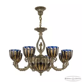 Подвесная люстра Bohemia Florence 71409P/8/210 GB P1 U Amber-Blue/H-1H