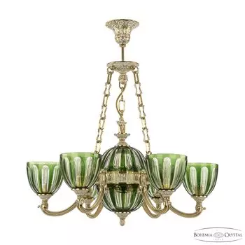 Подвесная люстра Bohemia Verona 72009P/6/175 GW P1 U Clear-Green/H-1H