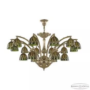 Подвесная люстра Bohemia Verona 72111/12+6/420 AZ G P1 D Amber-Green/H