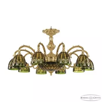 Подвесная люстра Bohemia Verona 72209P/10/250 G P1 D Amber-Green/H-1I