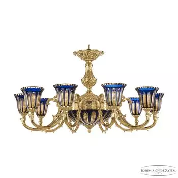 Подвесная люстра Bohemia Verona 72209P/10/250 G P2 U Amber-Blue/H-1H
