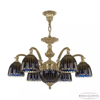 Подвесная люстра Bohemia Verona 72209P/6/175 G P1 D Amber-Blue/H-1K