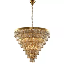Подвесная люстра Crystal Lux Abigail ABIGAIL SP22 D820 GOLD/AMBER