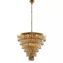 Подвесная люстра Crystal Lux Abigail ABIGAIL SP-PL15 D620 GOLD/AMBER