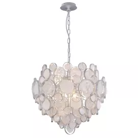 Подвесная хрустальная люстра Deseo Crystal Lux DESEO SP6 D460 SILVER
