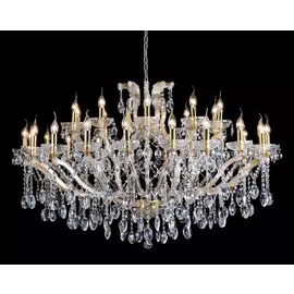 Подвесная хрустальная люстра Hollywood Crystal Lux HOLLYWOOD SP20+10 G