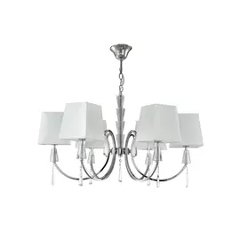 Подвесная люстра Crystal Lux Marsela MARSELA SP-PL6 NICKEL