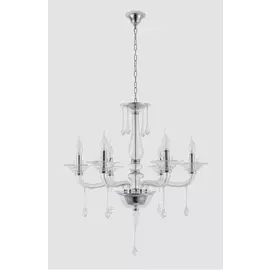 Подвесная люстра Crystal Lux Monica MONICA SP8 CHROME/TRANSPARENT
