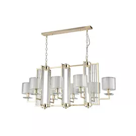 Подвесная люстра Crystal Lux Nicolas NICOLAS SP8 L1000 GOLD/WHITE