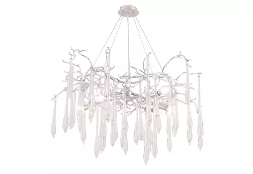 Подвесная люстра Crystal Lux Reina REINA SP8 D1000 SILVER PATINA