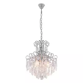 Подвесная хрустальная люстра Sevilia Crystal Lux SEVILIA SP4 SILVER