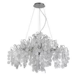 Подвесная хрустальная люстра Tenerife Crystal Lux TENERIFE SP9 SILVER