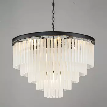 Подвесная люстра Delight Collection 1920s Odeon KR0387P-10A black/fros