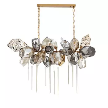 Подвесная люстра Delight Collection Britannica 8898P/BL gold/smoky