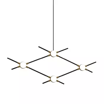 Подвесная люстра Delight Collection Molecular MD18001067-4A black/gold