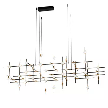 Подвесная люстра Delight Collection Molecular MD18001067-55A black/gol