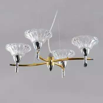 Подвесная люстра Elvan LU-2417/4-E14-Gl