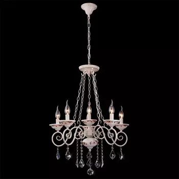 Подвесная люстра Eurosvet 22699 22699/5+1 белый с золотом