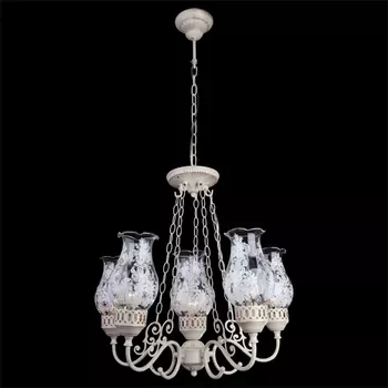 Подвесная люстра Eurosvet 22804 22804/5+1 белый с золотом