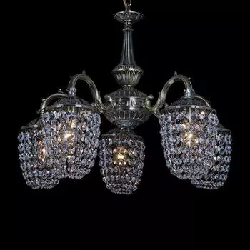 Подвесная люстра Eurosvet 22826/5 античная бронза