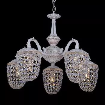 Подвесная люстра Eurosvet 22826/5 белый с золотом