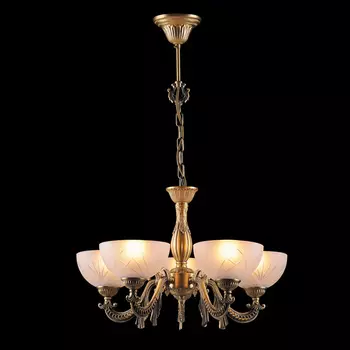 Подвесная люстра Eurosvet 29443 29443/5 античная бронза