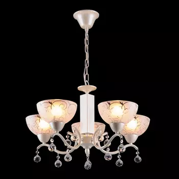 Подвесная люстра Eurosvet 29500 29500/5 жемчужный белый