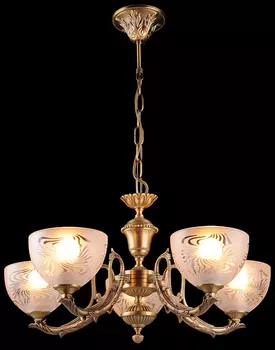 Подвесная люстра Eurosvet 29719 29719/5 античная бронза