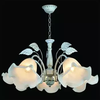 Подвесная люстра Eurosvet 30001 30001/5 белый с золотом