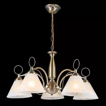 Подвесная люстра Eurosvet 30043 30043/5 античная бронза