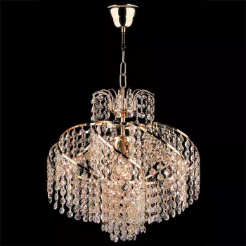 Подвесная люстра Eurosvet 3081 3081/4 золото Strotski