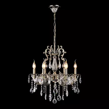 Подвесная люстра Eurosvet 3216 3216/6 античная бронза Strotski