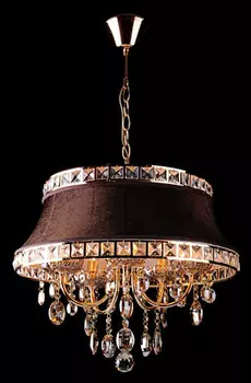 Подвесная люстра Eurosvet 3271 3271/5 зол.тонированный/коричневый Strotski