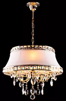 Подвесная люстра Eurosvet 3271 3271/5 золото/белый Strotski