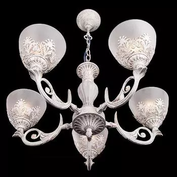 Подвесная люстра Eurosvet 60010 60010/5 белый с золотом