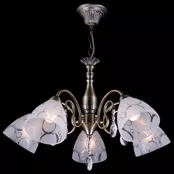 Подвесная люстра Eurosvet 60012 60012/5 античная бронза