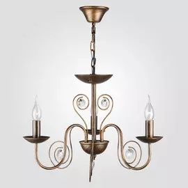 Подвесная люстра Eurosvet Tomas 60018/3 черный с золотом