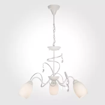 Подвесная люстра Eurosvet 60033 60033/3 белый с серебром
