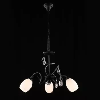 Подвесная люстра Eurosvet 60033 60033/3 черный с серебром