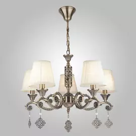 Подвесная люстра Eurosvet Marcella 60042/5 античная бронза