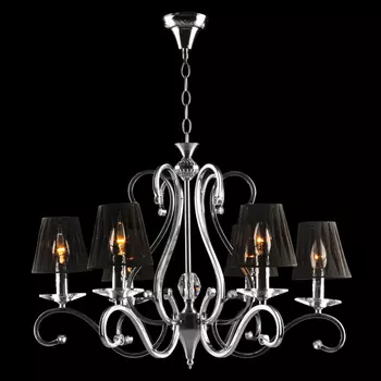 Подвесная люстра Eurosvet 80205 80205/6 матовый никель Strotski