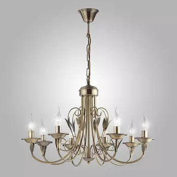 Подвесная люстра Eurosvet Афина 60050/8 античная бронза