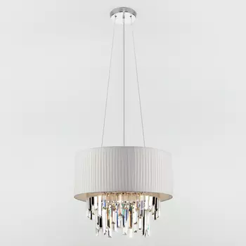 Подвесная люстра Eurosvet Amantea 10106/6 хром/прозрачный хрусталь Strotski